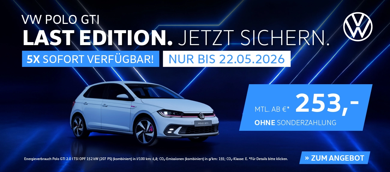 Zulassungsaktion Handelslager Polo GTI