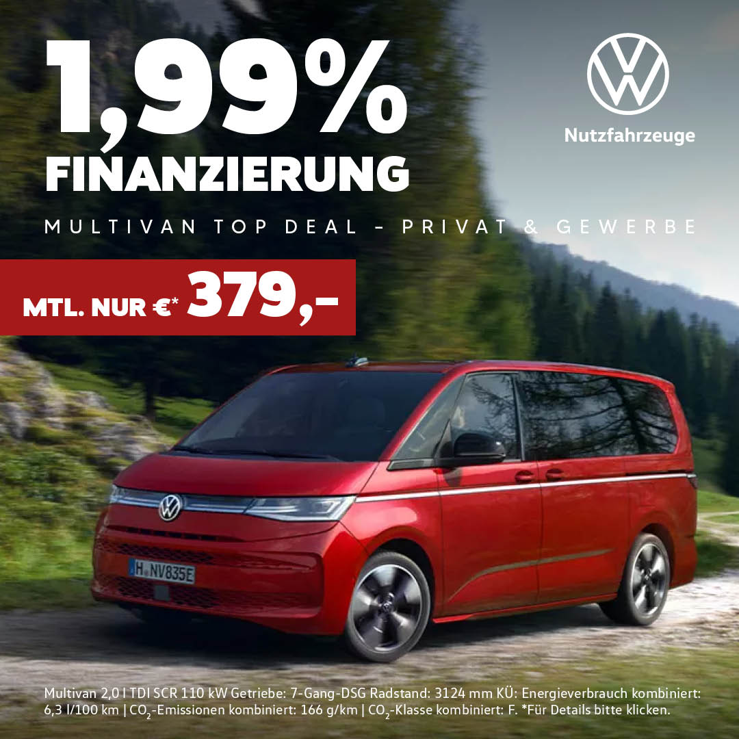 VW Multivan 1,99% Sonderzins VW Multivan 1,99% Sonderzins