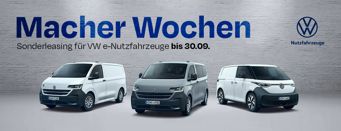 HEADER DESKTOP VW eNFZ Macher Aktion HEADER DESKTOP VW eNFZ Macher Aktion