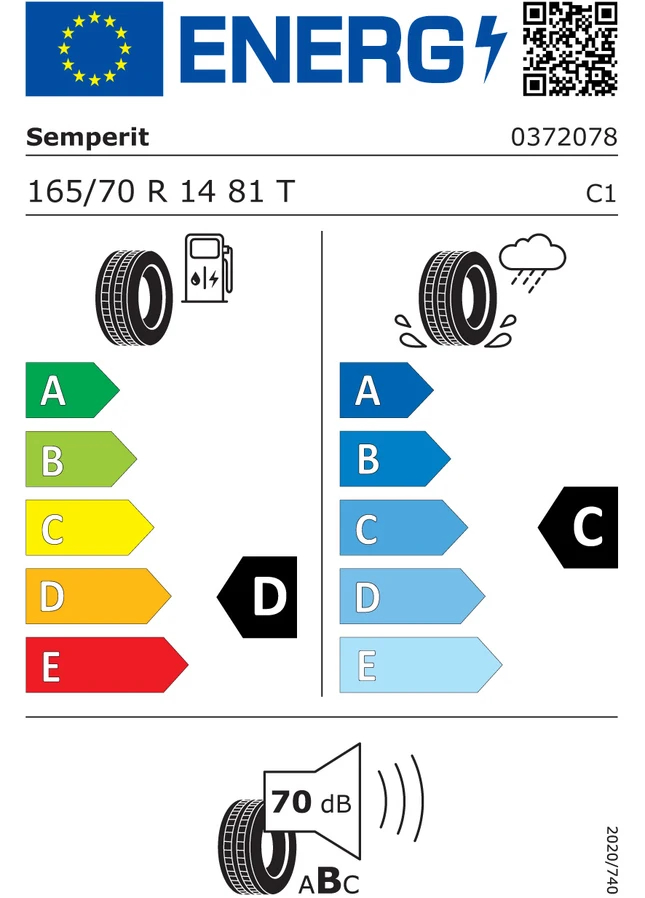 165:70 R14 81T. Fuer Citigo, Fabia II Reifen