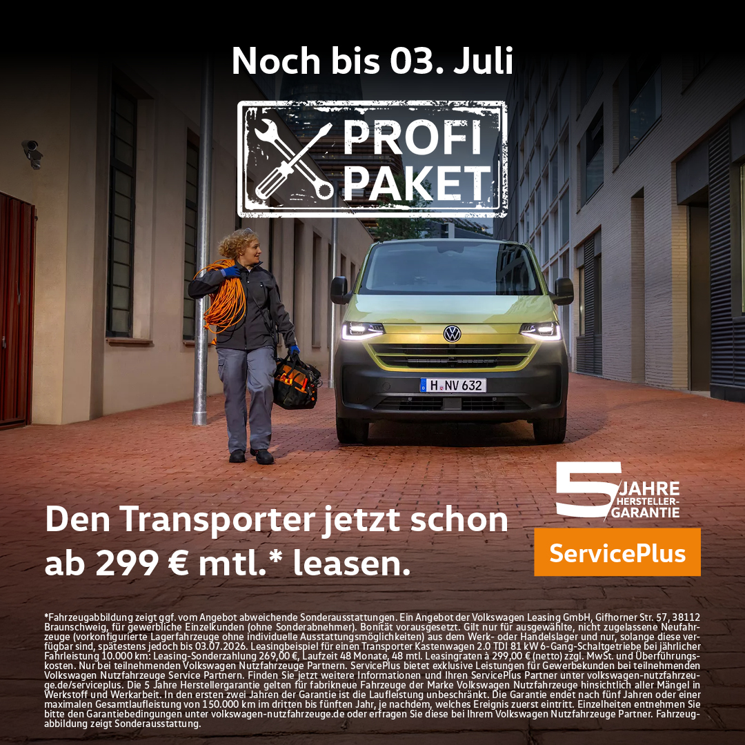 VW Transporter Profi Paket